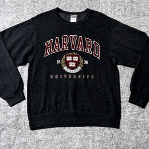 Harvard University Crewneck‎ Sweatshirt College Graphic Jerzees Small Pullover